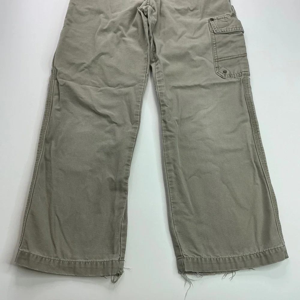Columbia Khaki Cargo Pants Kids Size 10 Youth Rugged Cotton Canvas Outdoor